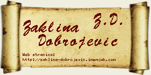 Žaklina Dobrojević vizit kartica